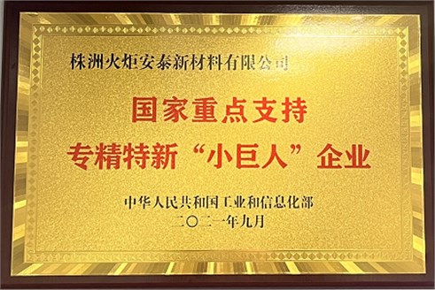株洲888集团电子游戏成功入选国度级专精特新沉点“幼巨人”企业